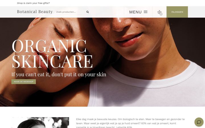 Screenshot of botanicalbeauty.nl