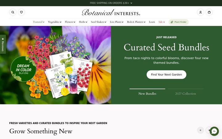 Screenshot of botanicalinterests.com