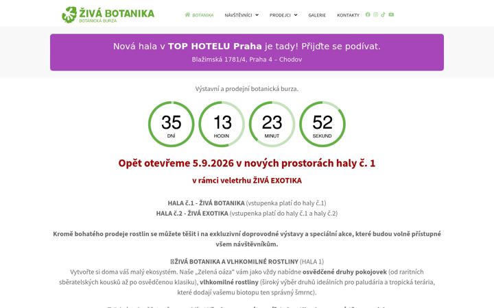 Képernyőkép: botanickaburza.cz