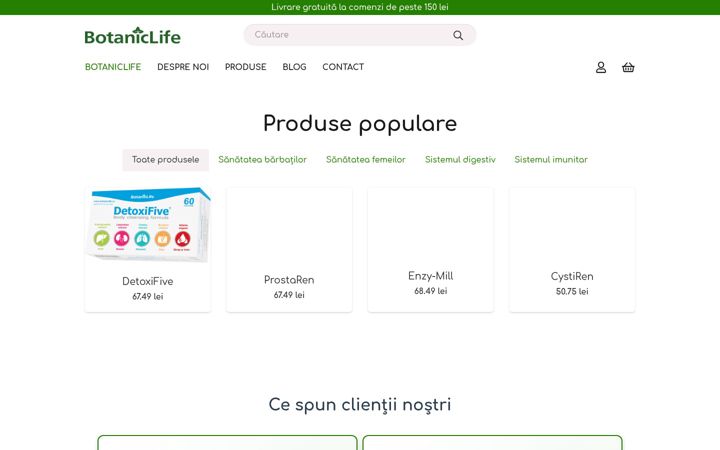 Ekrānuzņēmums no botaniclife.ro