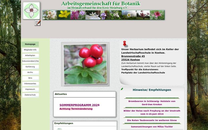 Screenshot of botanik-steinburg.com