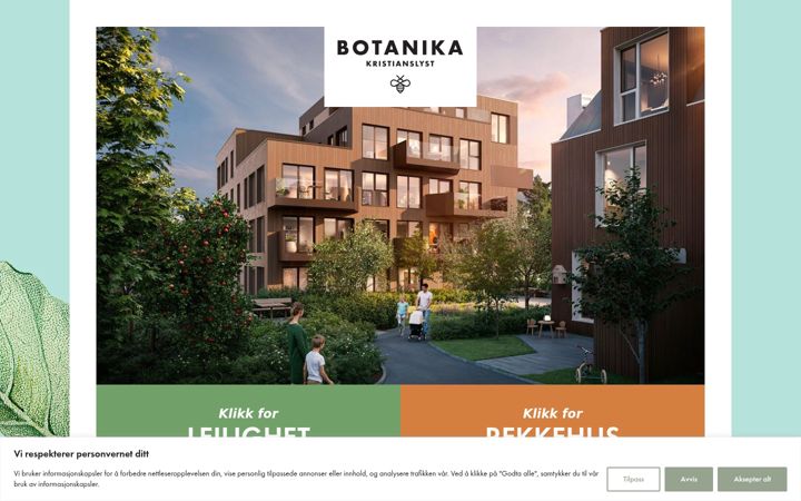 Screenshot of botanika.no