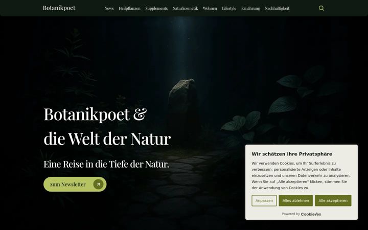 Screenshot of botanikpoet.de