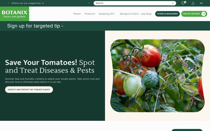 Screenshot van botanix.com