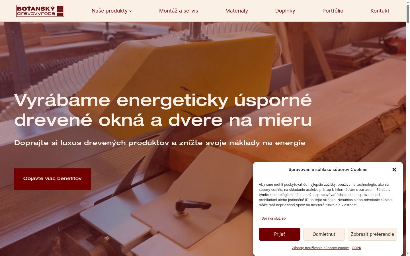Képernyőkép a bármilyen interakció előtt megjelenő hozzájárulási bannerről