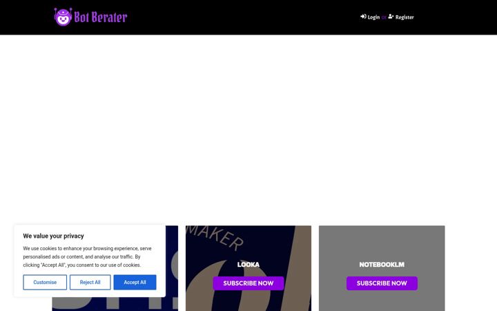 Screenshot of botberater.de