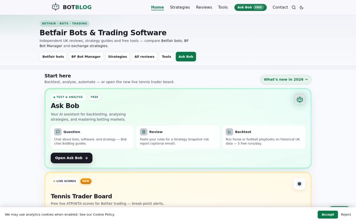 Screenshot of botblog.co.uk