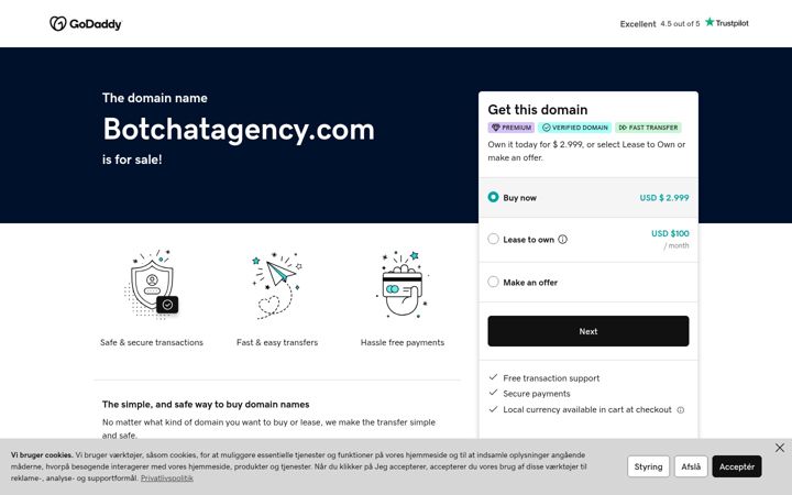 Screenshot of botchatagency.com