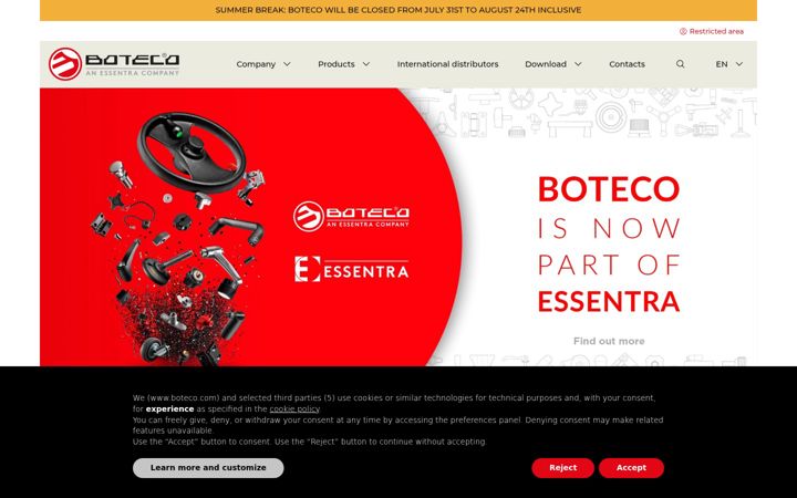 Screenshot of boteco.com