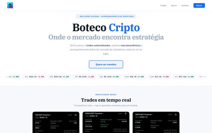 Screenshot of botecocripto.com.br