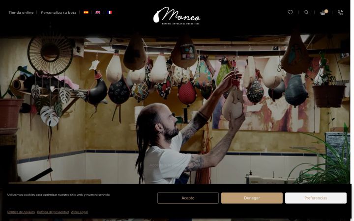 Screenshot of boteriamoneo.com