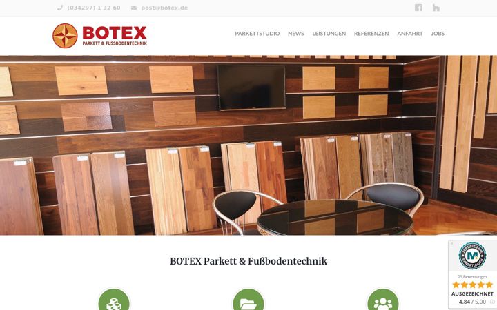 Screenshot of botex.de