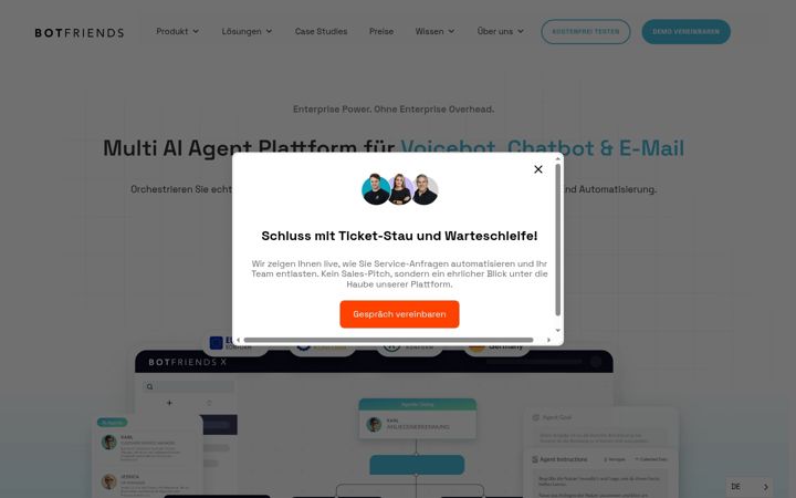 Screenshot of botfriends.de