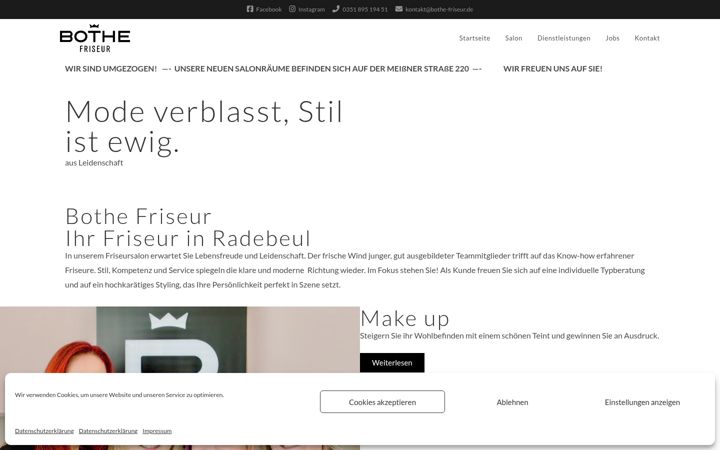 Skjámynd af bothe-friseur.de
