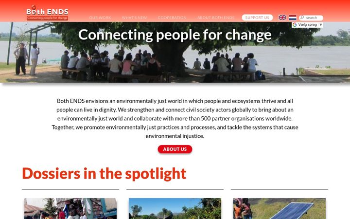 Screenshot of bothends.org