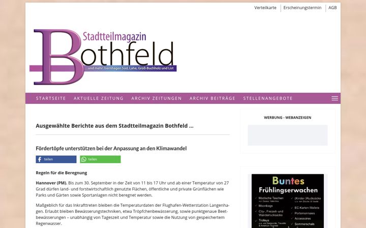 Screenshot of bothfeld-magazin.de
