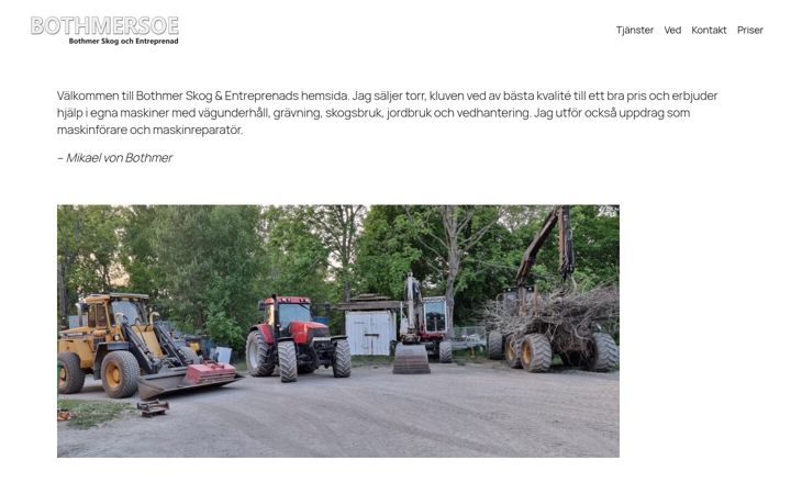 Screenshot of bothmer.se