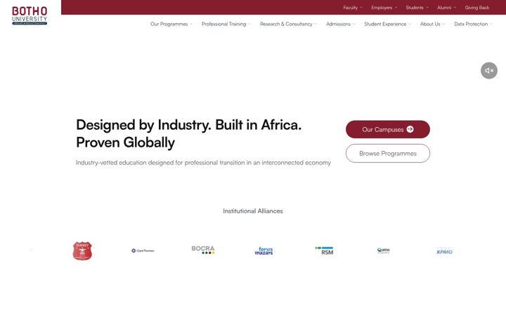 Screenshot of bothouniversity.com