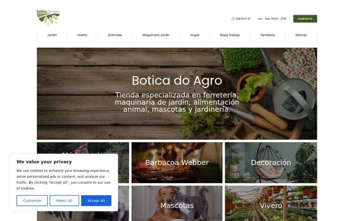 Screenshot of boticadoagro.com