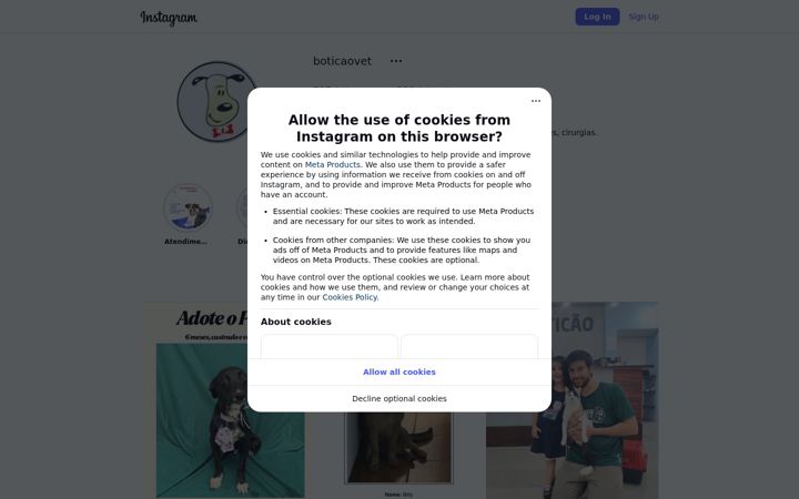 Screenshot of boticao.vet.br