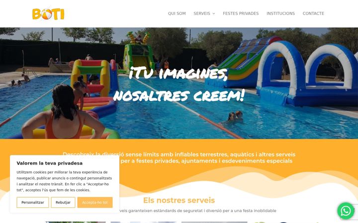 Screenshot of botievents.com