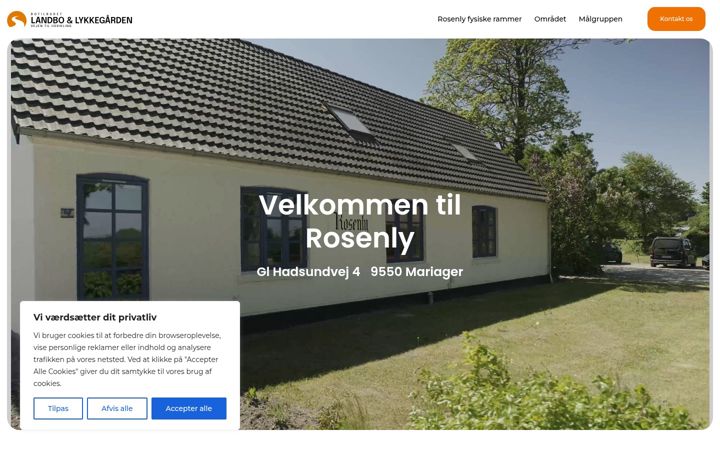 Screenshot of botilbudetlandbo-rosenly.dk