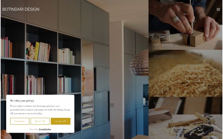 Screenshot of botindaridesign.com