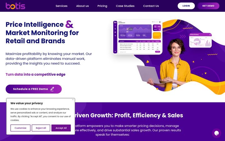 Screenshot of botis.co