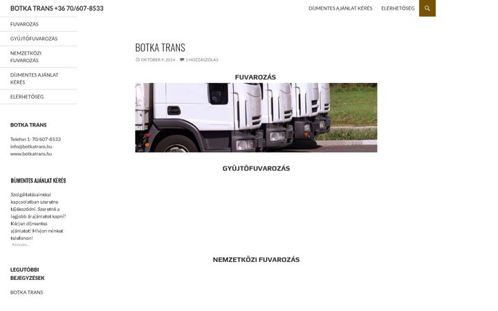 Screenshot of botkatrans.hu