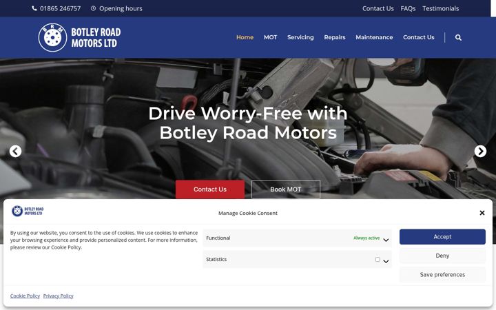 Screenshot ta' botleyrdmotors-oxford.co.uk