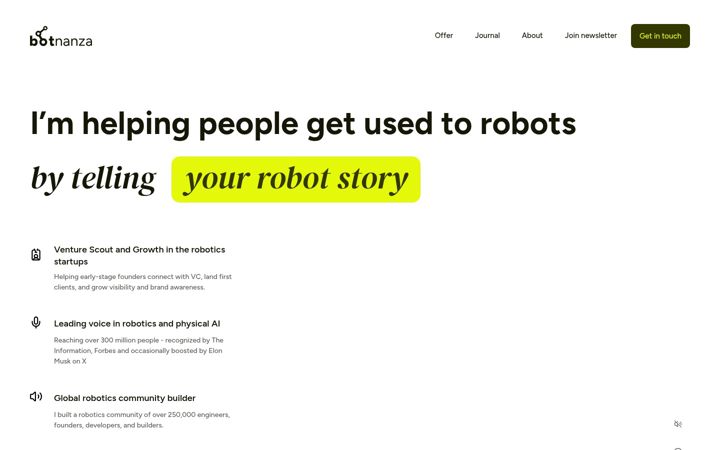 Screenshot of botnanza.com