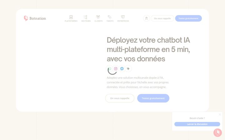 Screenshot of botnation.ai