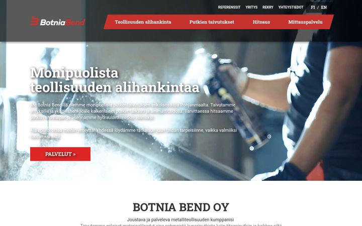 Screenshot of botniabend.fi