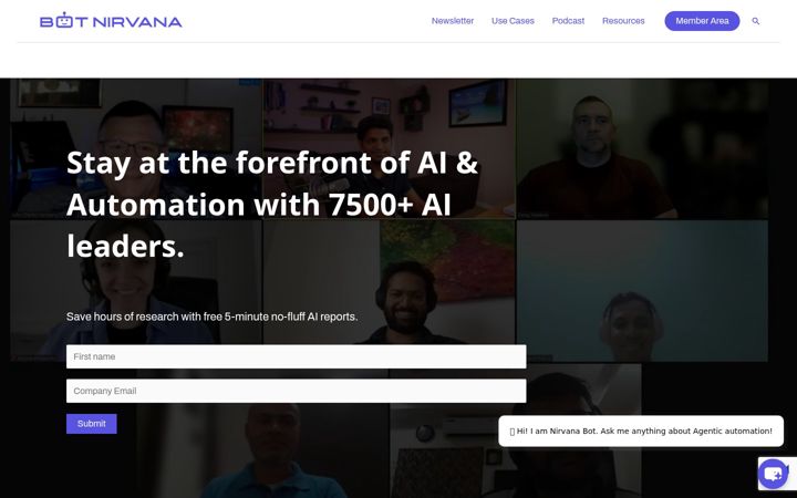 Screenshot of botnirvana.org