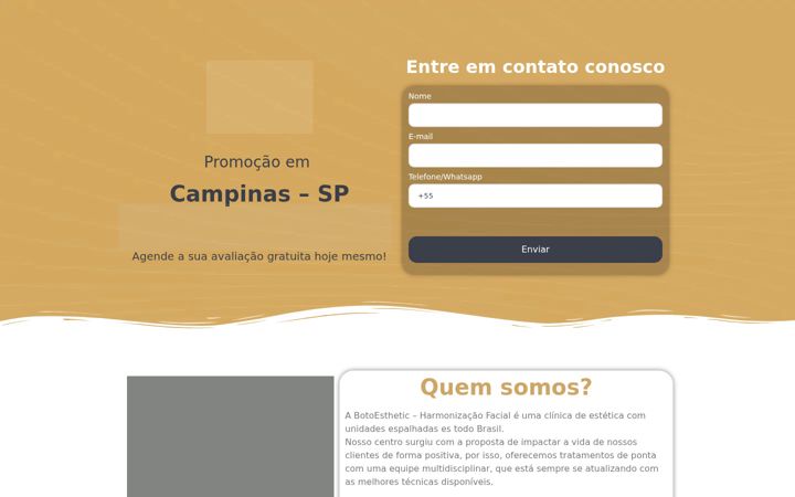 Posnetek zaslona botoestheticcampinas.com.br
