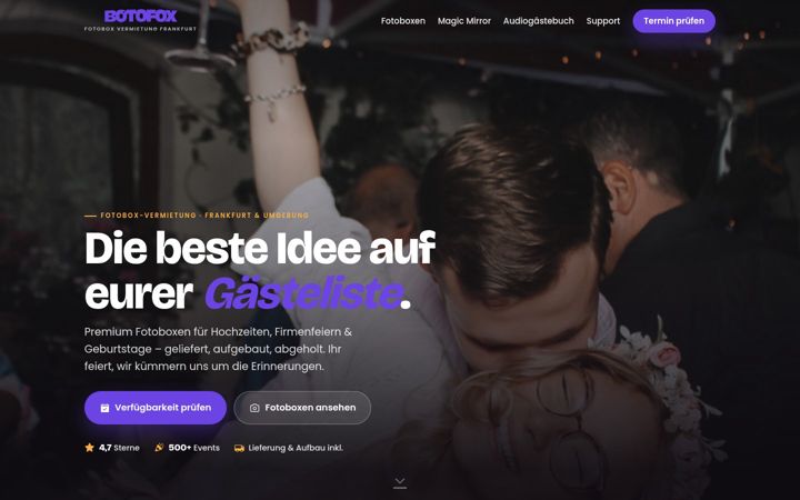 Screenshot of botofox.com