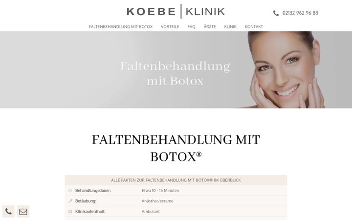 Screenshot of botox-behandlung-duesseldorf.de