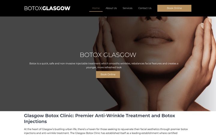 Screenshot of botox-glasgow.co.uk