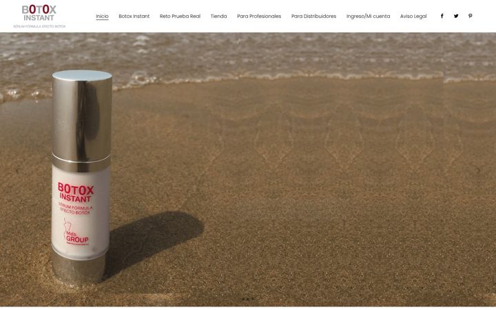 Screenshot of botoxinstant.com