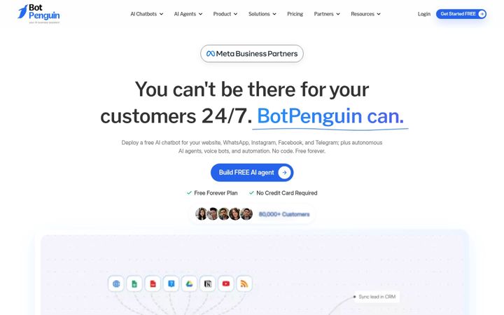 Screenshot of botpenguin.com