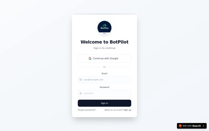 Screenshot of botpilot.info