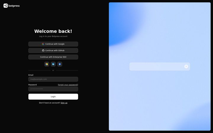 Screenshot of botpress.cloud