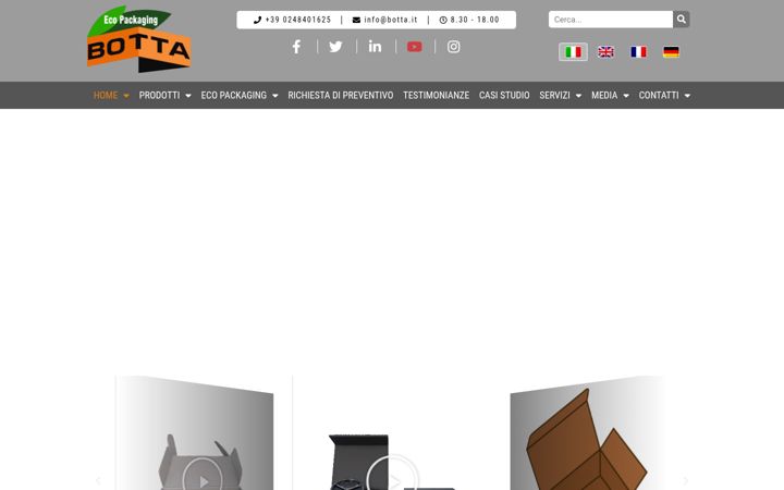 Screenshot von botta.it