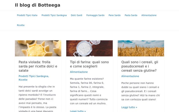 Screenshot of botteega.it