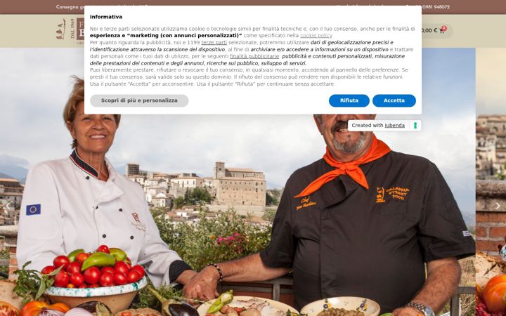 Kuvakaappaus sivustosta bottegabarbieri.it