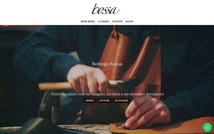Screenshot of bottegabossa.com