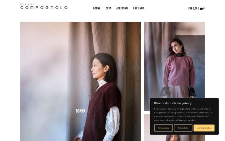 Screenshot of bottegacampagnolo.it
