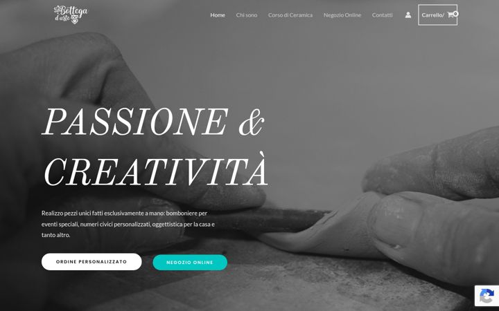 Screenshot of bottegadarteceramiche.it