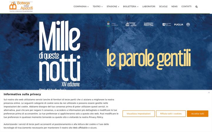 Screenshot του bottegadegliapocrifi.it