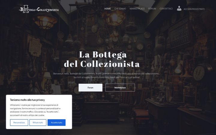 Screenshot του bottegadelcollezionista.it